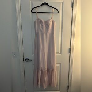 Azazie pink bridesmaid dress “Justina” blushing pink